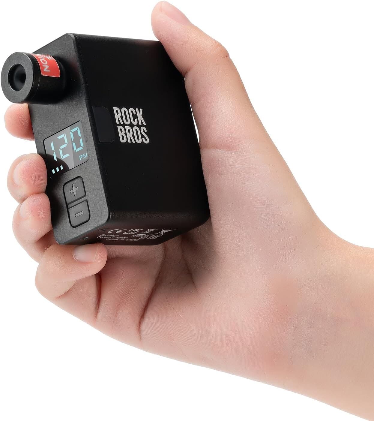 ROCKBROS Bike Electric Air Pump Portable Tire Inflator AV/FV Type-C Charging