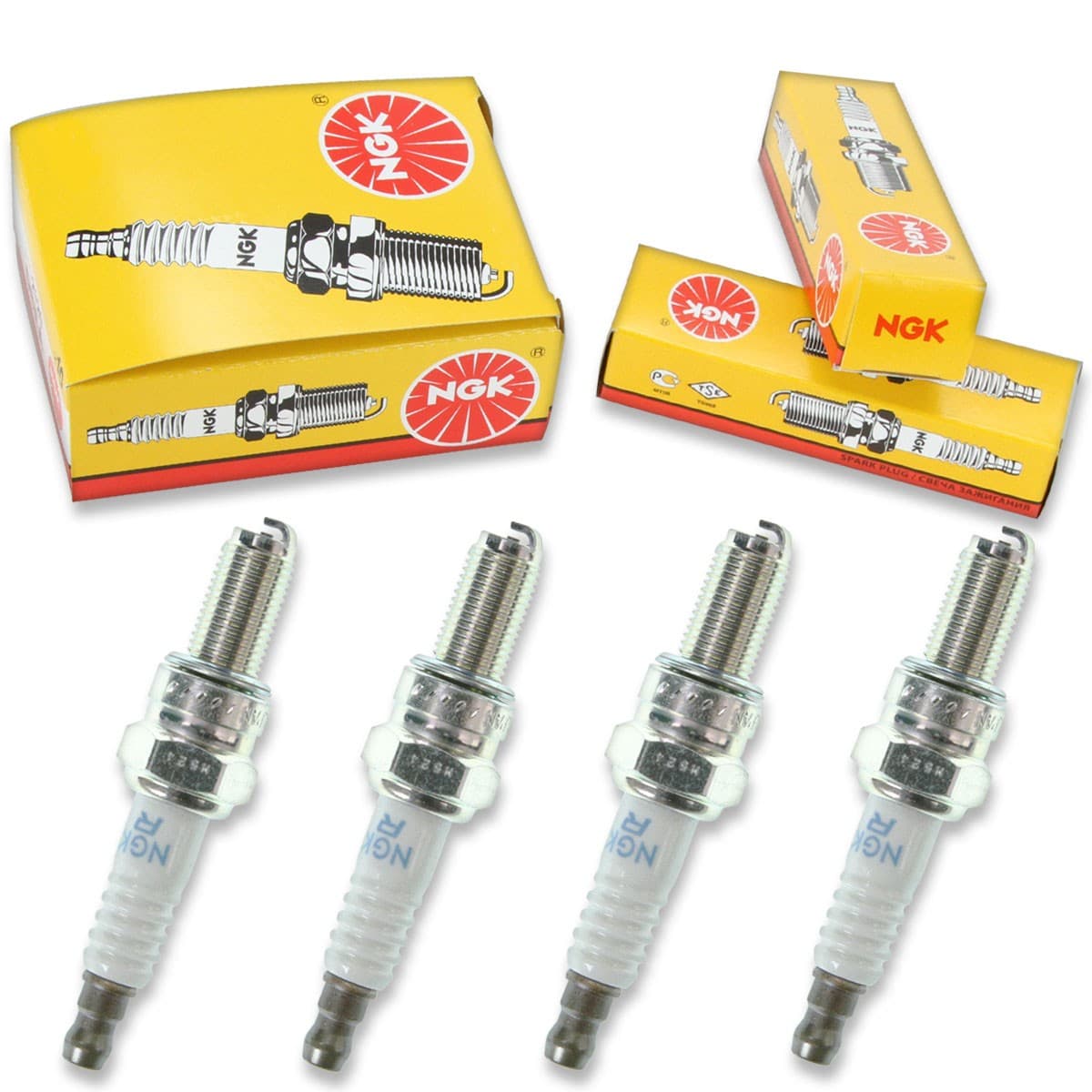 4pcs NGK 7784 Standard CR8EB Motorcycle Spark Plug Tune Up Kit Set am