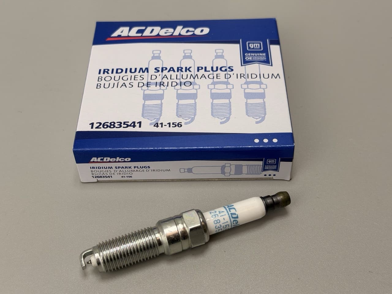 Set Of 4 Genuine GM ACDelco Iridium Spark Plugs 41-156 12683541 New