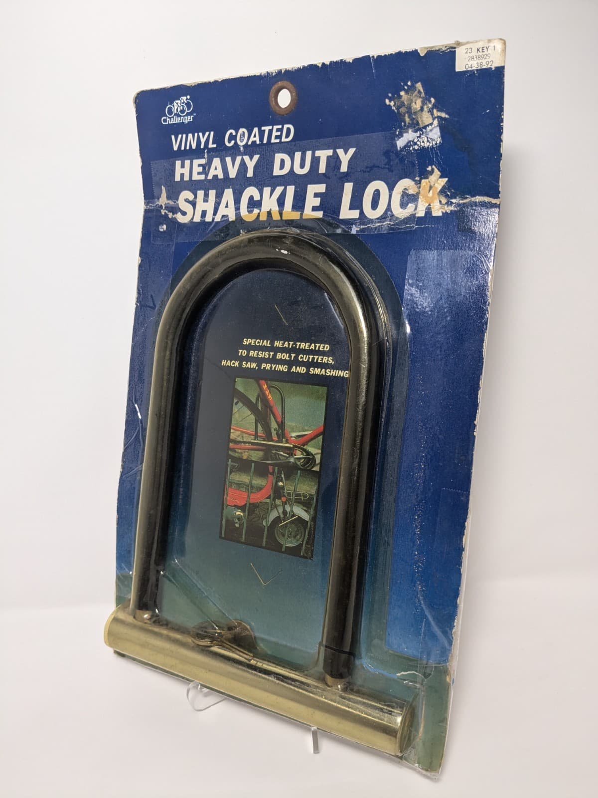 Vintage Challenger U-Lock Shackle Bicycle Bike Lock with Key Steel 1980s
