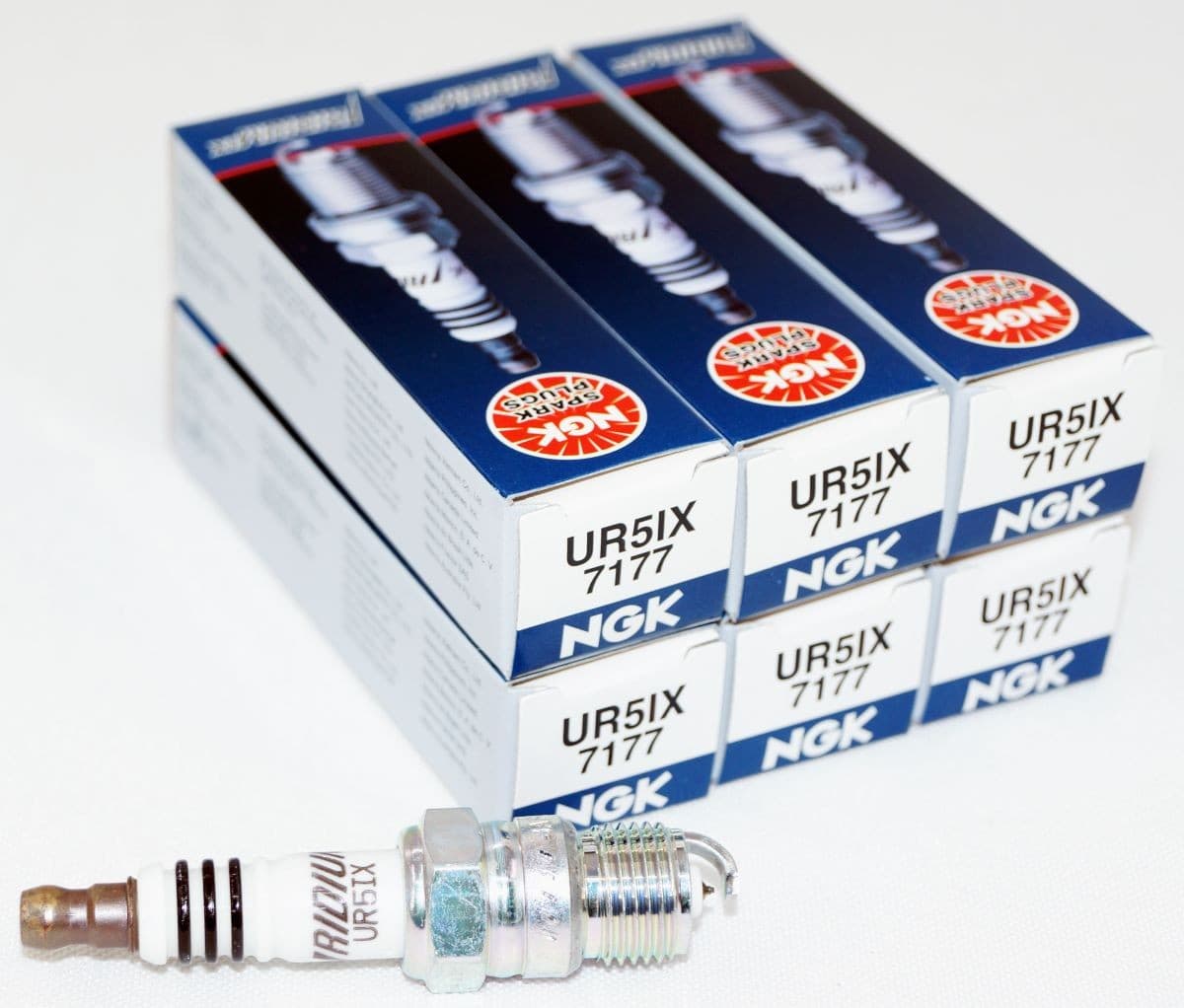 Set of 6 Genuine NGK 7177 UR5IX Iridium IX Spark Plugs