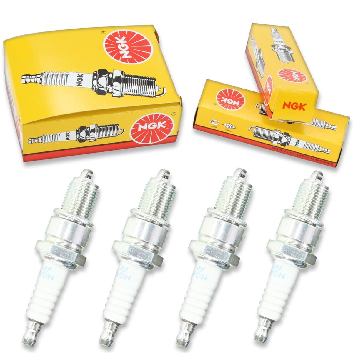 4pcs NGK 7734 Standard BPR5ES Motorcycle Spark Plug Tune Up Kit Set fq