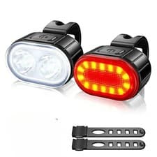 9 LED USB Rechargeable Bicycle Headlight, Super Bright Waterproof Bike Front