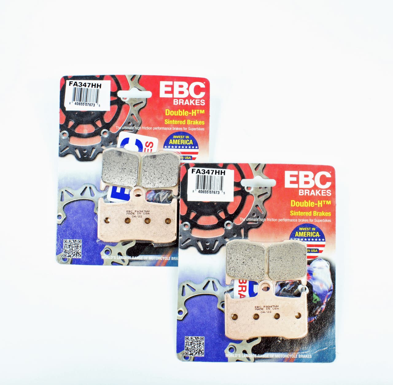 EBC Sintered Brake Pads 2 Pair FA347HH - check fitment table