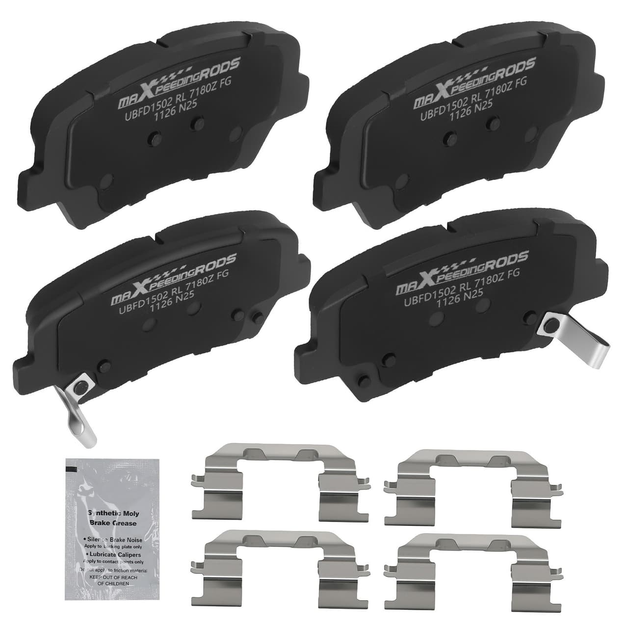 4pcs Front Ceramic Brake Pads Set for Hyundai Elantra 2011-2016/Veloster 2012-16