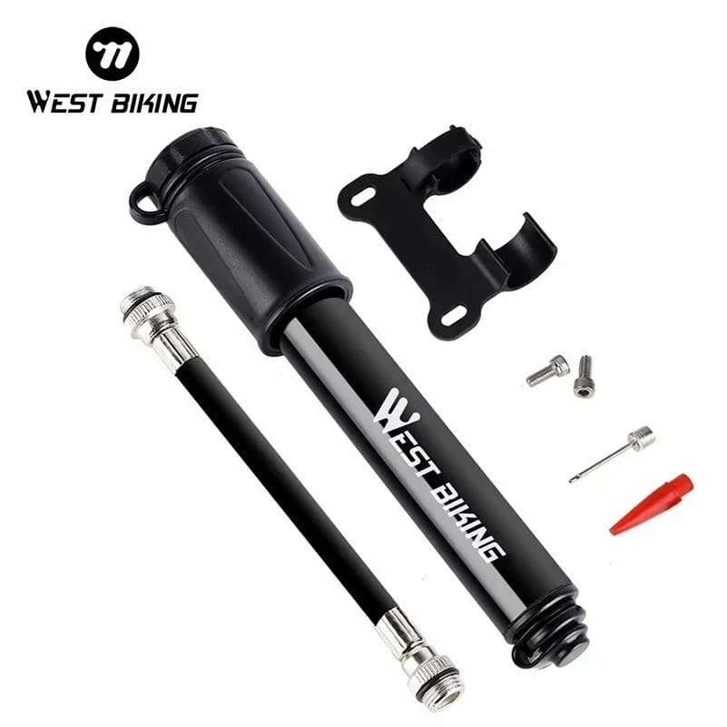 Mini Bike Pump Portable Bicycle Tire Air Pump 100PSI Presta Schrader Valve Infla