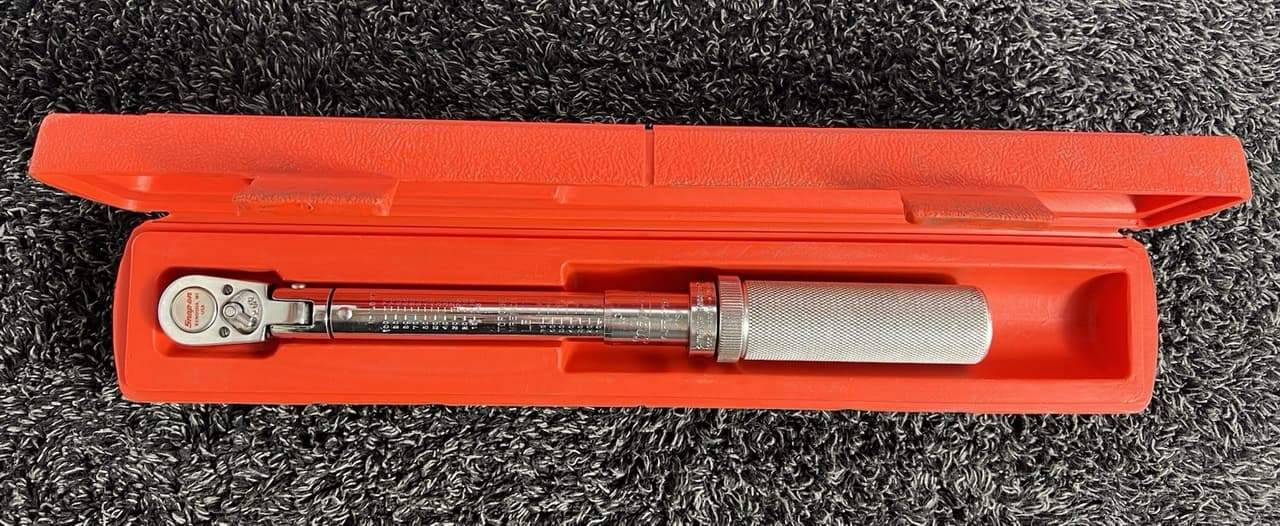 Snap-on 1/2” Drive Flex Head 5lb-75lb Torque Wrench QJFR275E With Case