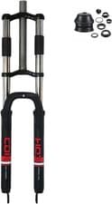 29" Bicycle Suspension Fork 1-1/8" Threadless Triple Tree Bike Fork - Disc Brake