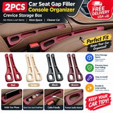 2PCS Car Seat Gap Filler Console Organizer Crevice Storage Box