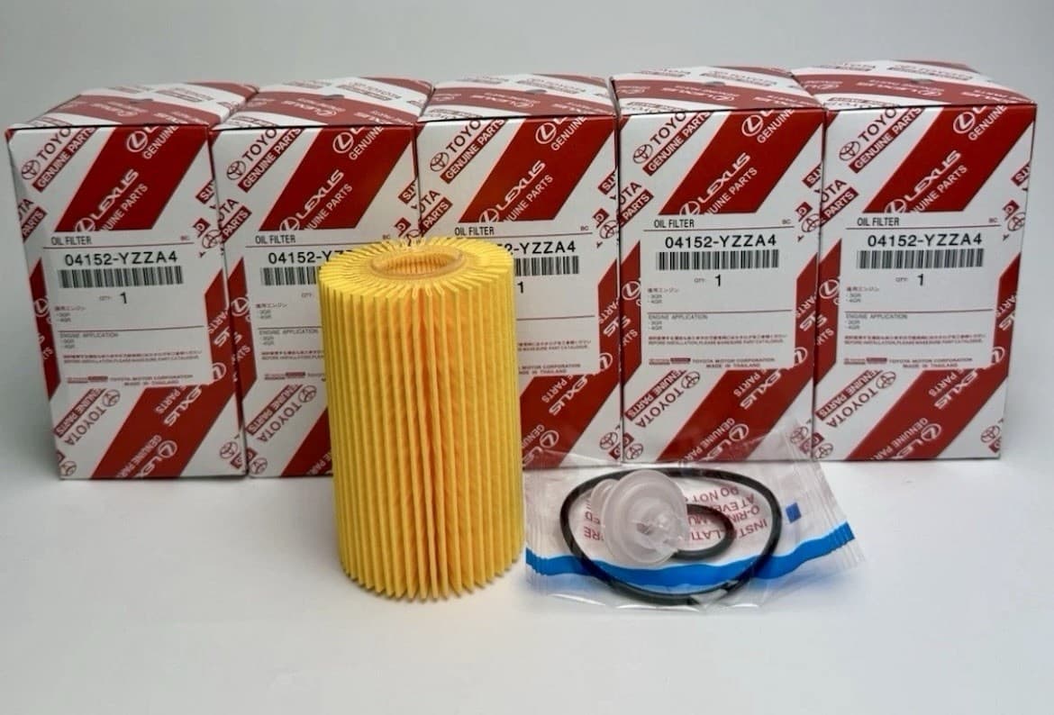 TOYOTA LEXUS OIL FILTER 5 PACK GENUINE OEM 04152-YZZA4 TUNDRA SEQUIOA