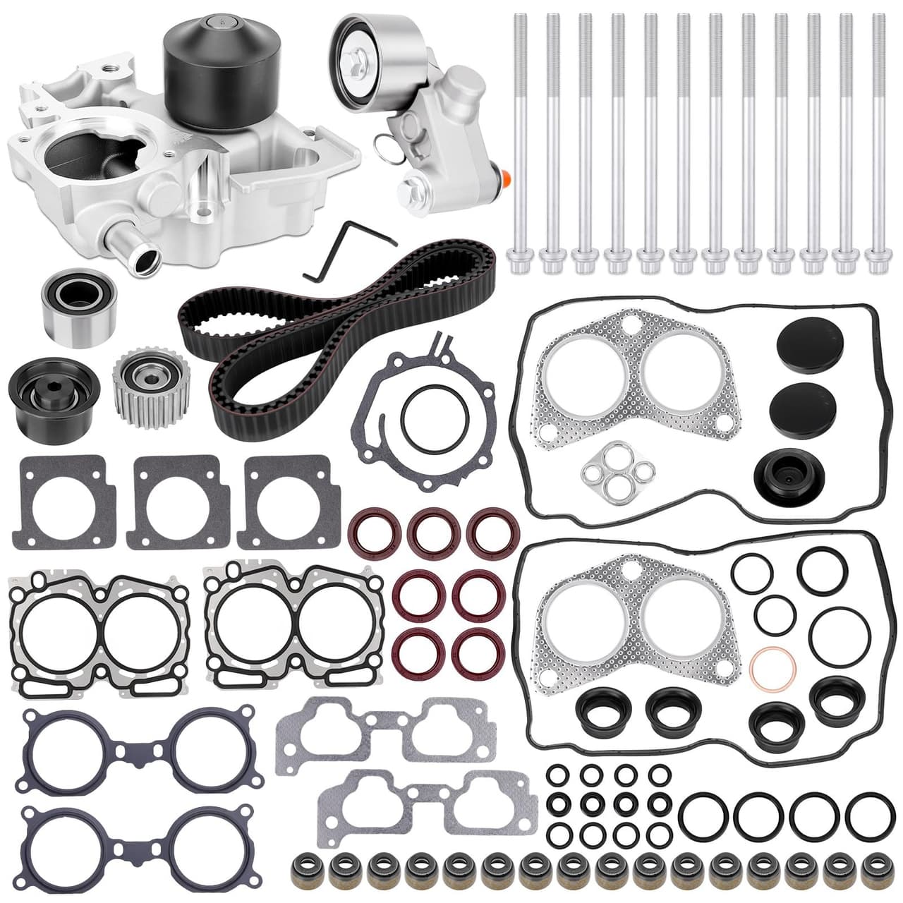 Timing Belt Kit W/Water Pump & Head Gasket Set For 2006-2011 Subaru Impreza 2.5L