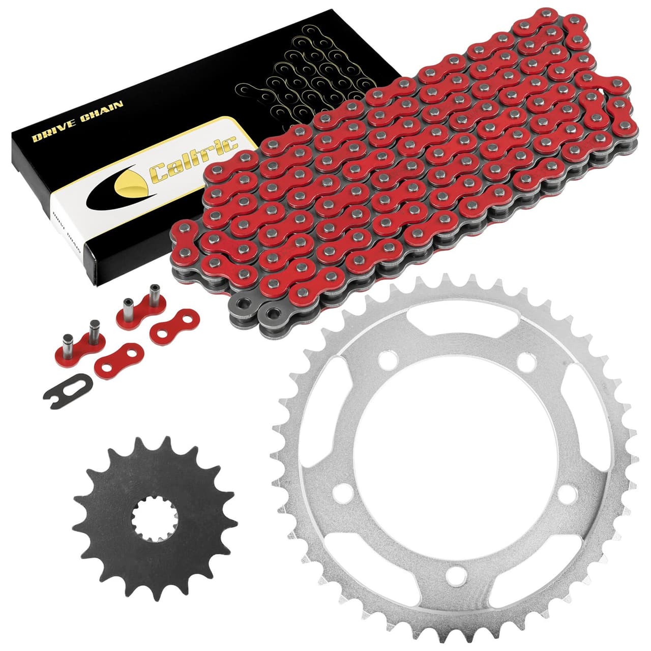 Red Drive Chain And Sprocket Kit for Suzuki GSX-R750 2000-2005