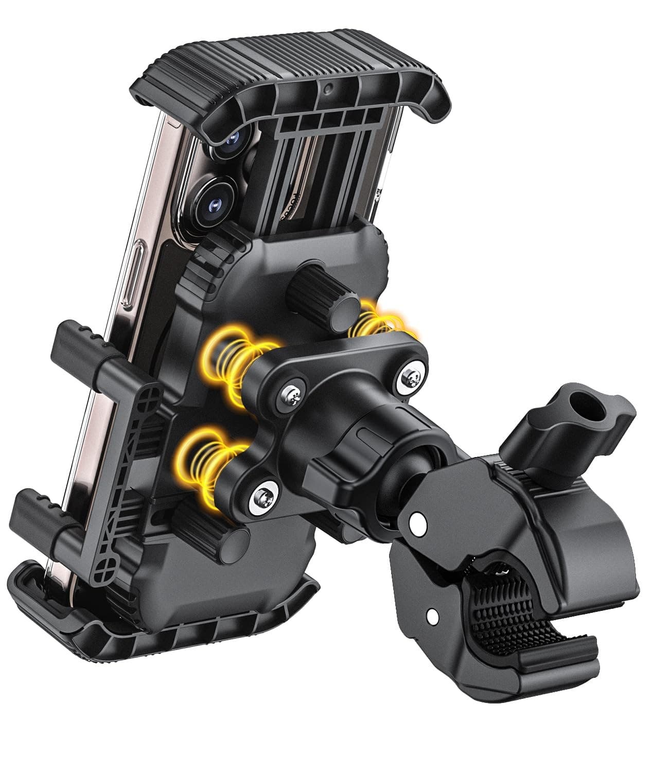 Shockproof Bike & Motorcycle Phone Mount for Smartphones 4.77.2 Inch Secure