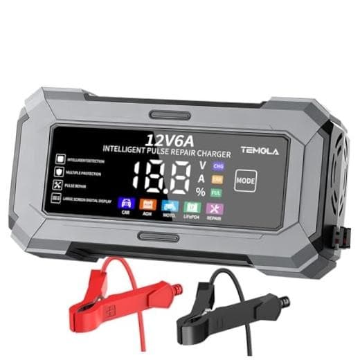 Car Battery Charger Automatic Trickle Charger and Battery Maintainer 12V6A |