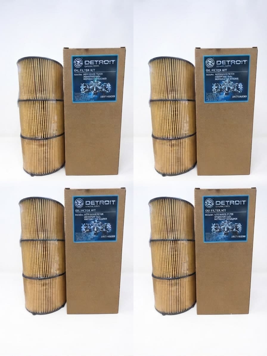(Pack of 4) A4711800209 Oil Filter Compatible Detroit Engine for 2020 and Newer