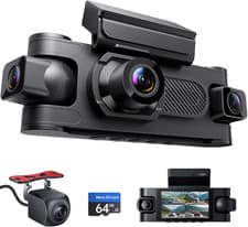 4 Channel Dash Cam Front and Rear inside Left Right, Dash Camera for Cars,Car Ca