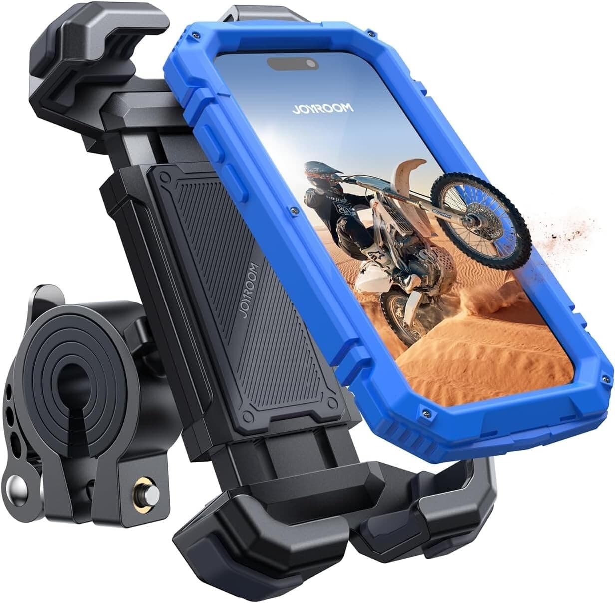 Motorcycle Phone Mount Holder - 2025 New Bike Phone Holder [7 Inch Big Phone Thi