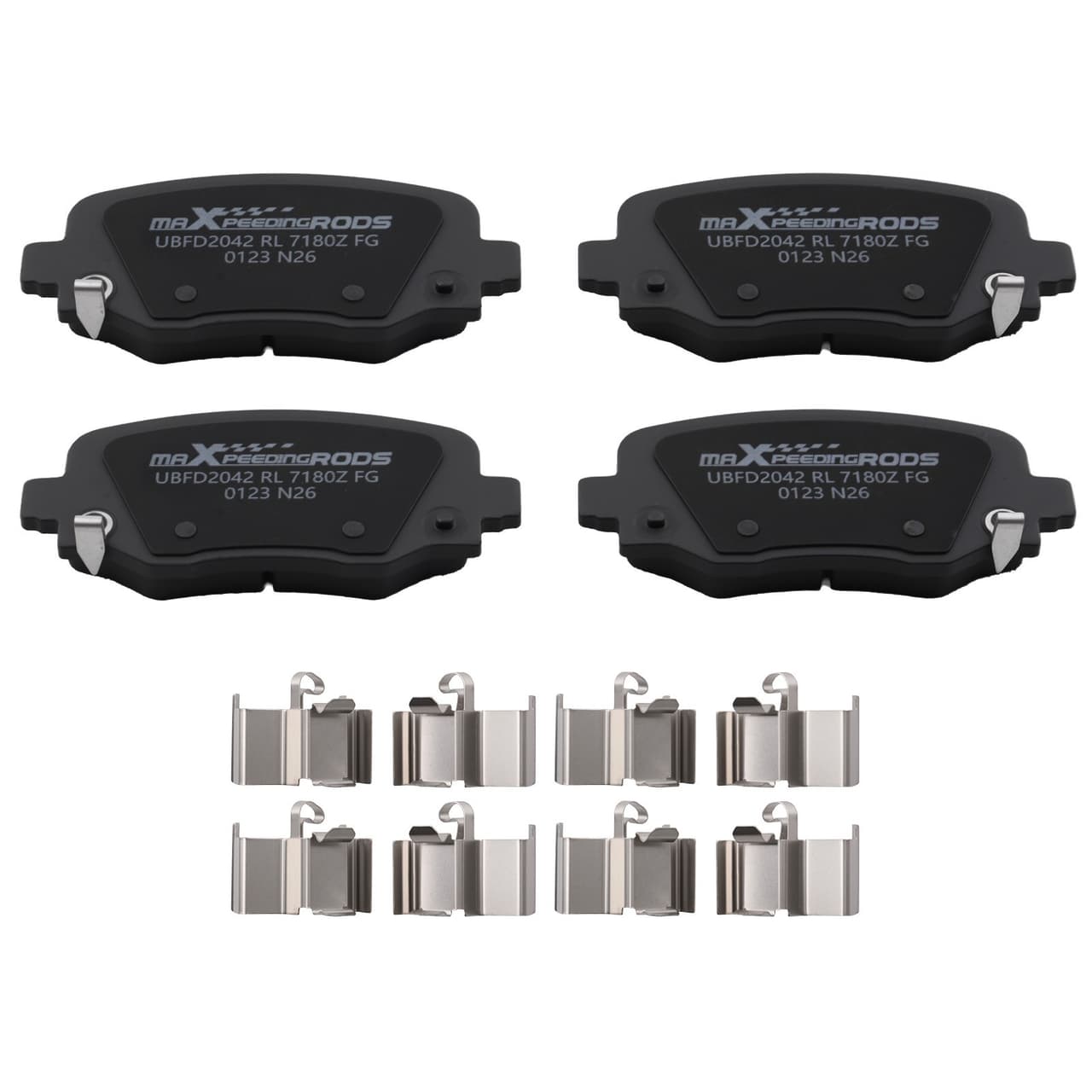 Rear Ceramic Brake Pads Set for Jeep Cherokee 2014-2023/Renegade 2015-2023