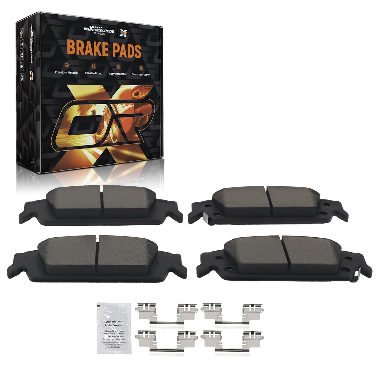 Rear Ceramic Brake Pads Set for Chevrolet Silverado 1500/GMC Sierra 1500 2014-18