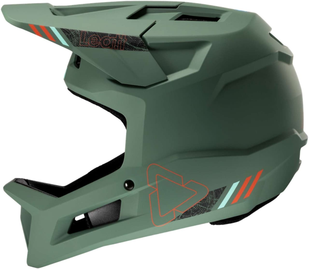 Leatt 1.0 Gravity V25 MTB Mountain Bike Helmet Teal SM