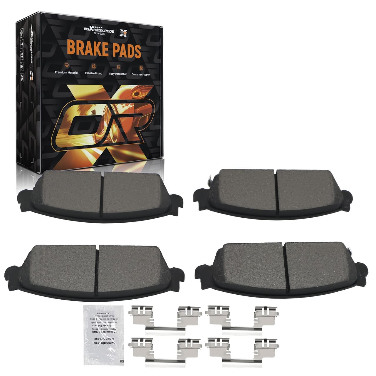 4pcs Rear Ceramic Brake Pads Set for Cadillac Escalade ESV 2007-2014 D1194
