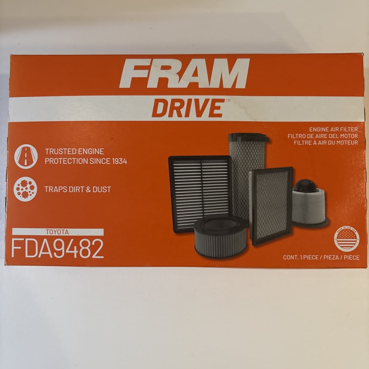 Air Filter-Drive Fram FDA9482