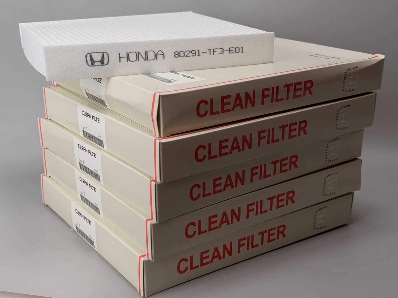 Set of 5pcs. Cabin Air Filter  Honda Civic HR-V Odyssey Acura RDX 80291-TF3-E01