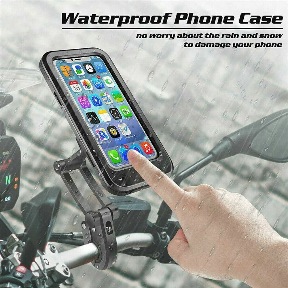 Electric Vehicles Motorcycle Bike Handlebar Phone Mount Holder Waterproof Case