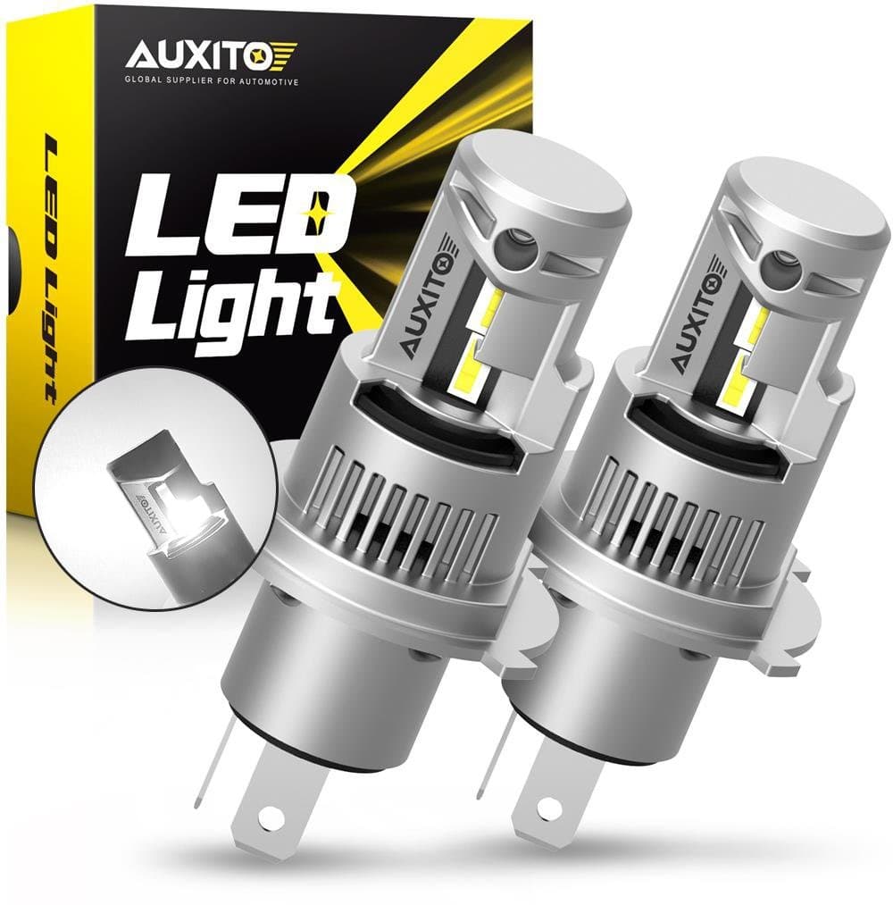 AUXITO H4 9003 LED Headlight Bulbs Hi/Lo Beam 6000K White Canbus Error Free 2pcs