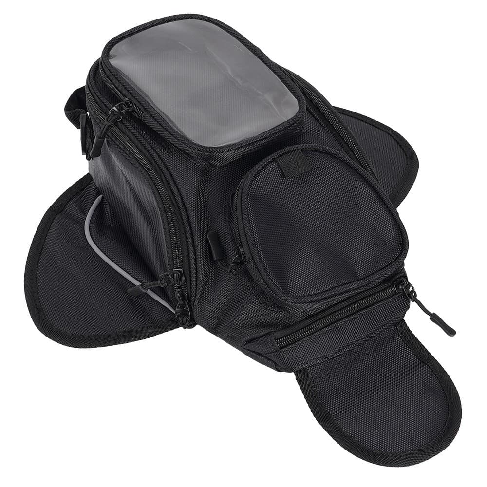 Magnetic Motorcycle Tank Bag Front Motorbike Storage Bag with Multiple Pockects