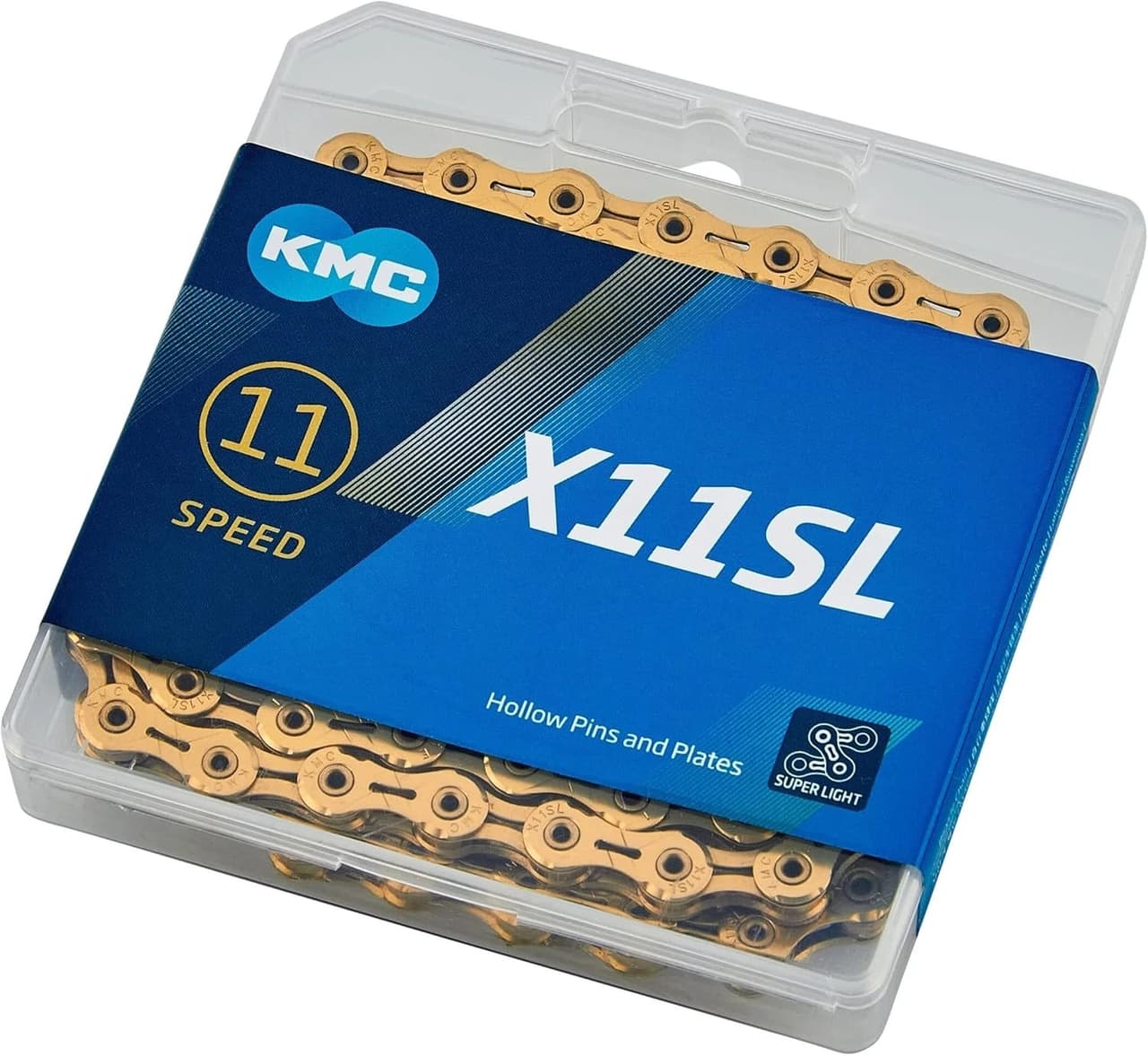 KMC X11SL 11 Speed Chain Bicycle Chain 1/2 x 11/128 inch 118 Links Gold