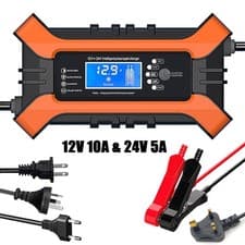 10A 12V 24V Fully-Automatic Smart Car Battery Charger Maintainer Trickle Charger