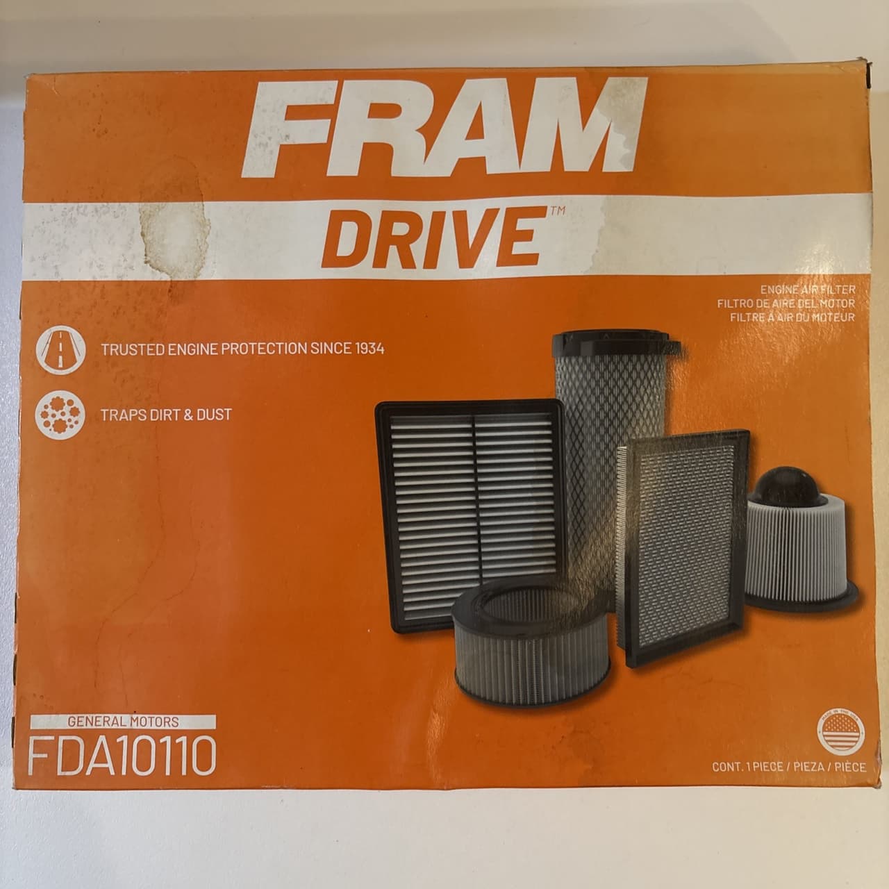 Air Filter-Drive Fram FDA10110