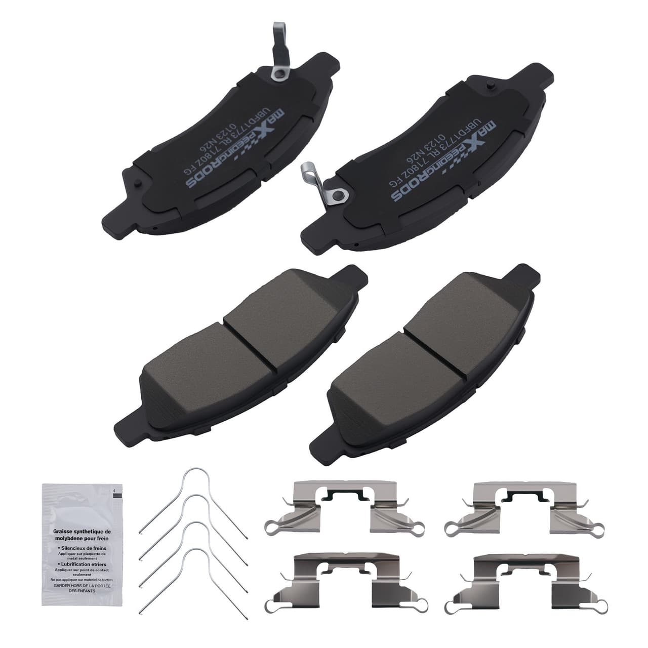 Front Ceramic Brake Pads Set for Nissan Versa 2012-2019/Versa Note 2014-2019
