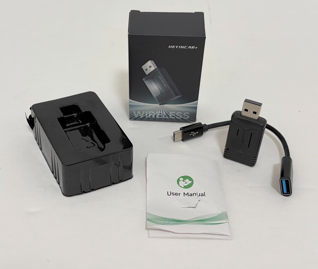 HEYINCAR+ H-Air Wireless CarPlay & Android Auto Adapter 2025 Upgrade Plug & Play