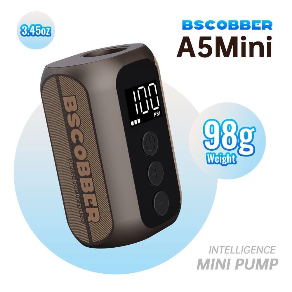 BSCOBBER Electric Portable Tire Inflator 4in1 Bike Pump Cycling Tool 100PSI Mini