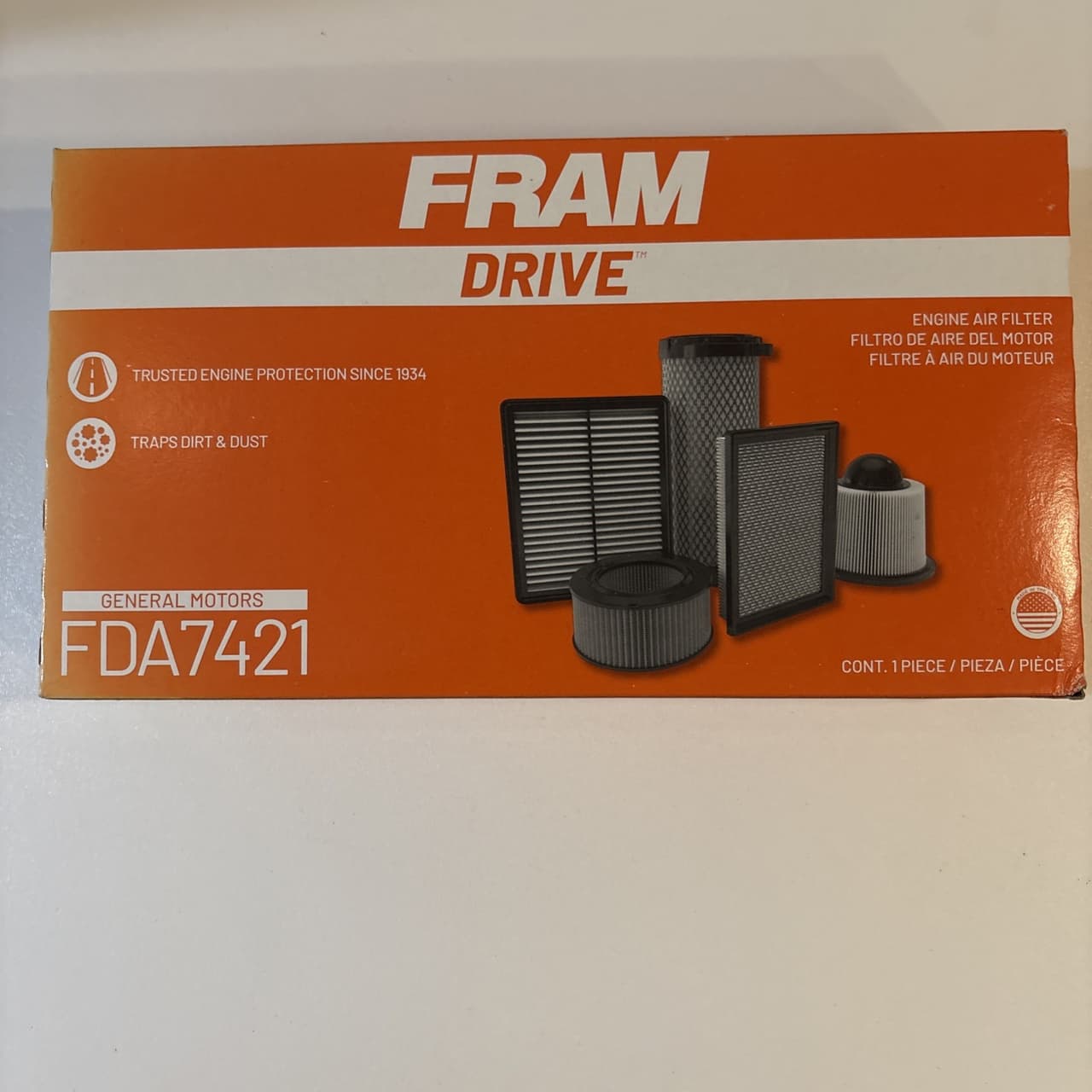 FRAM Drive Engine Air Filter: FDA7421