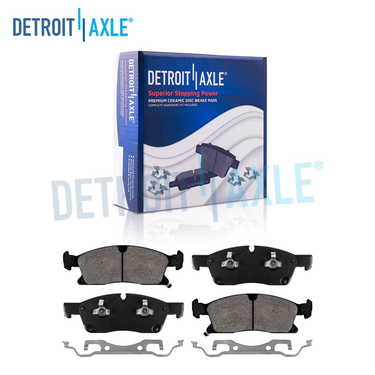 Front Ceramic Brake Pads Set for 2011 - 2016 Jeep Grand Cherokee Dodge Durango