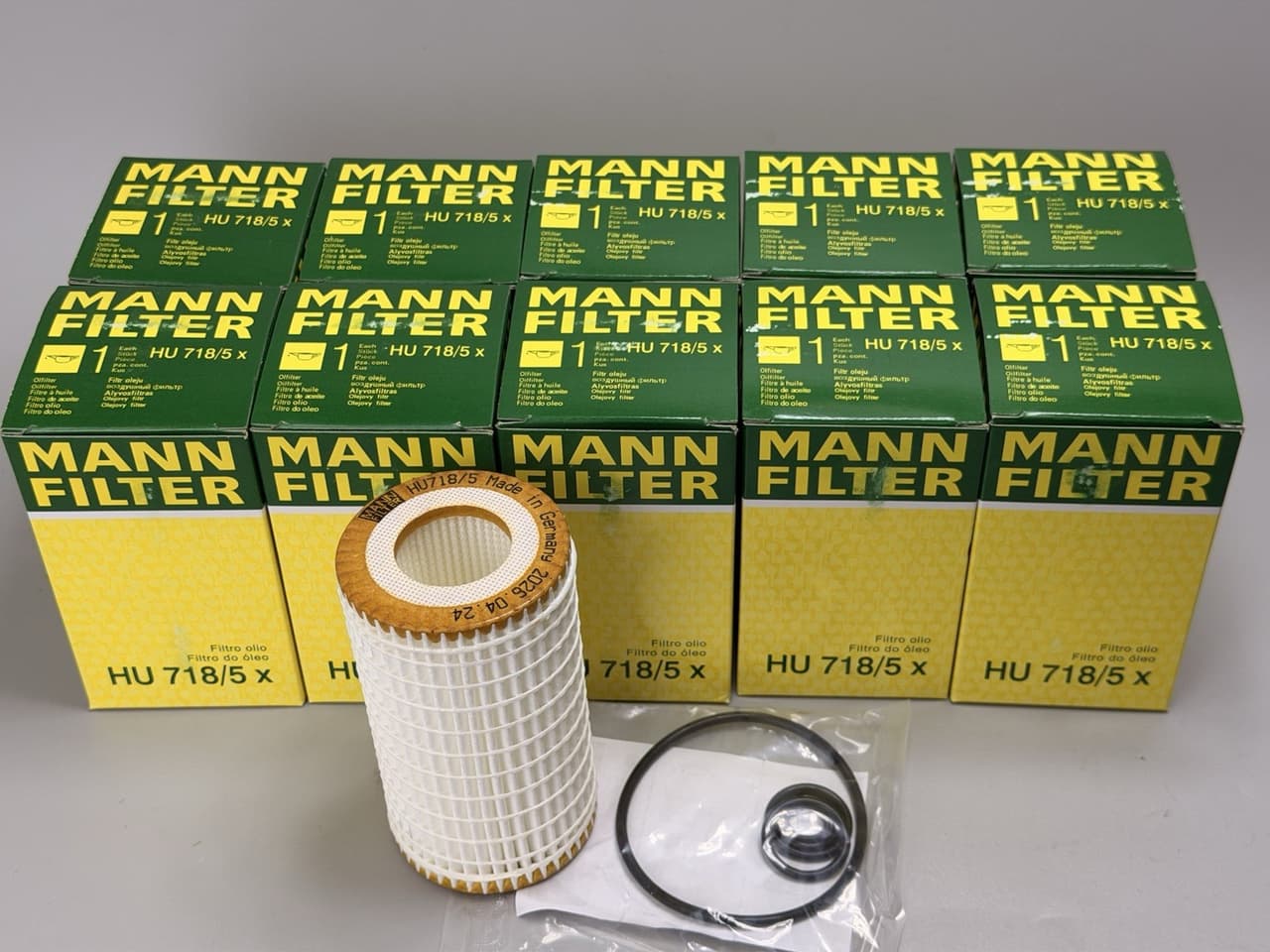10 Pcs. For Mercedes Chrysler Dodge Engine Oil Filter Mann HU 718/5x  0001802609