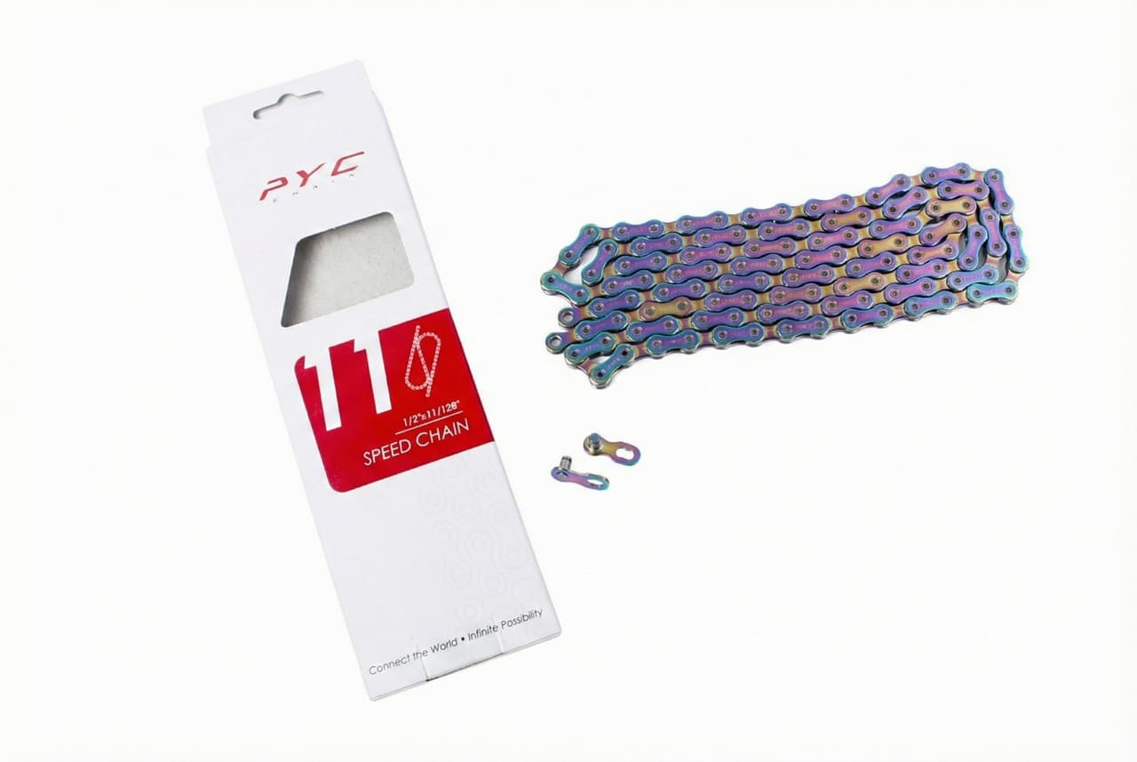 PYC 11-Speed Bicycle Chain Rainbow Oil Slick Shimano SRAM Campy Mountain Road