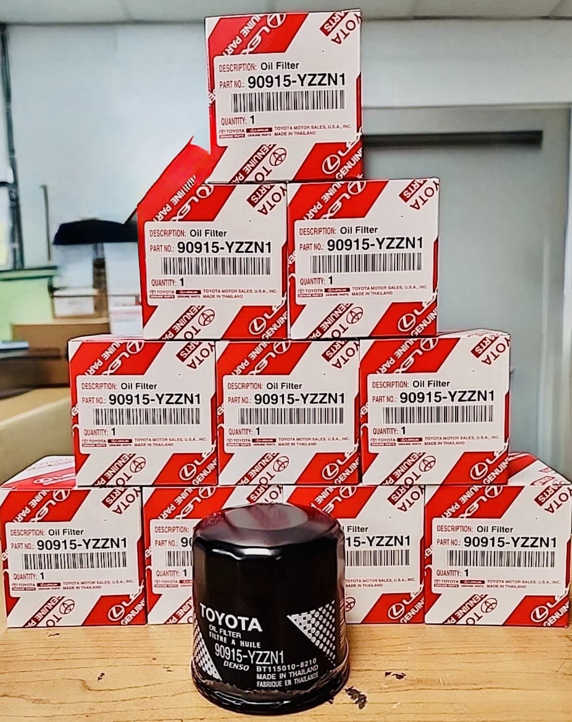 90915YZZN1 Toyota Lexus Oil Filter Set of 10pcs. Free Shipping