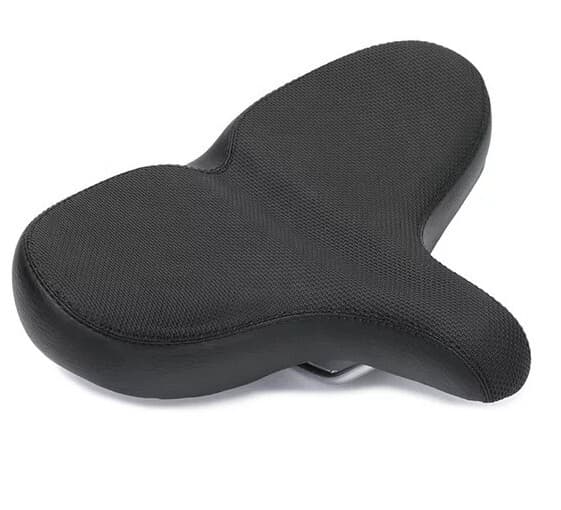 Bicycle Saddle Extra Wide Soft Comfort Bike Seat Men Women Relief Black E-Bike