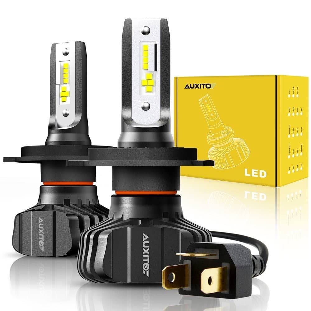 AUXITO 40W H4 9003 HB2 CSP LED Headlight Bulbs Kit Hi/Low Beam 10000LM 6500K 2PC
