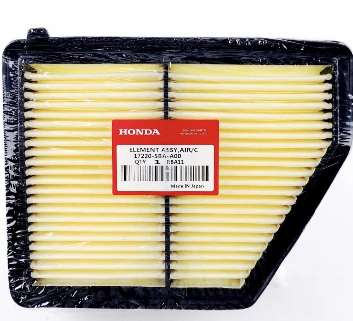 OEM Honda Engine Air Filter 172205BAA00 For Honda Civic & HR-V 2.0L 2016-2026