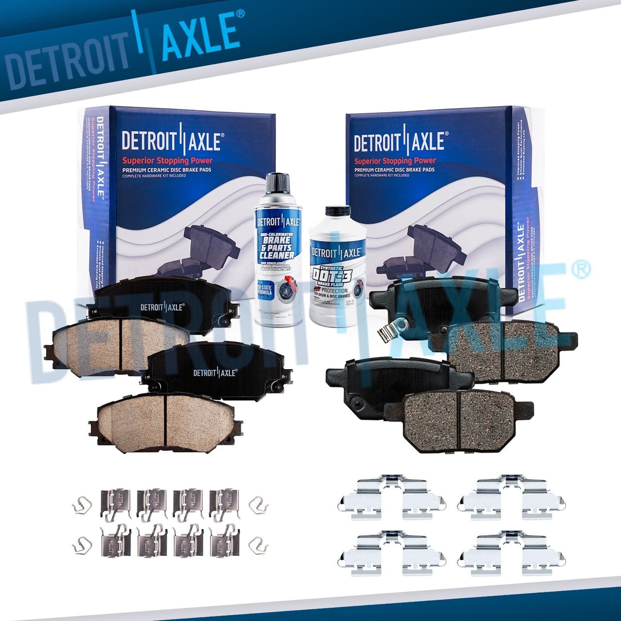 Front & Rear Ceramic Brake Pads for Toyota Corolla Matrix Scion XB Pontiac Vibe