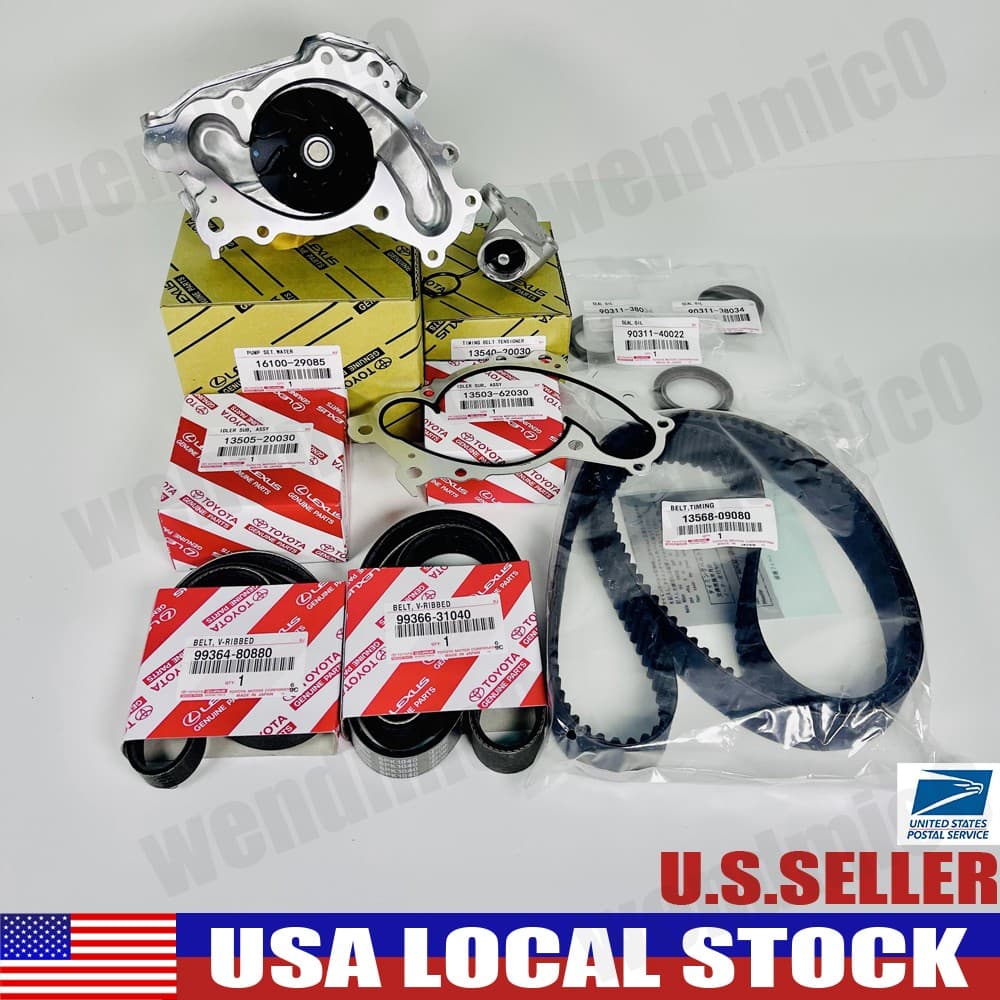 For Toyota Camry Sienna Lexus ES330 RX330 3MZFE Timing Belt Water Pump Kit OEM