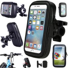 Motorcycle Bicycle Bike Handlebar Cell Phone GPS Mount Holder Bag Case Universal