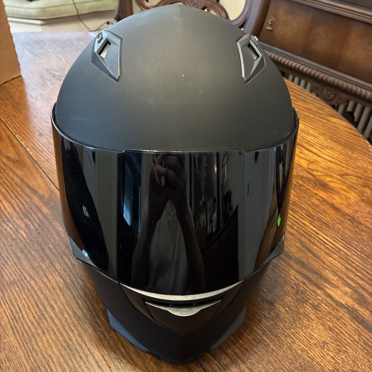 ILM Full Face Modular Motorcycle Helmet Dual Visor DOT 218 Black Medium 57-58