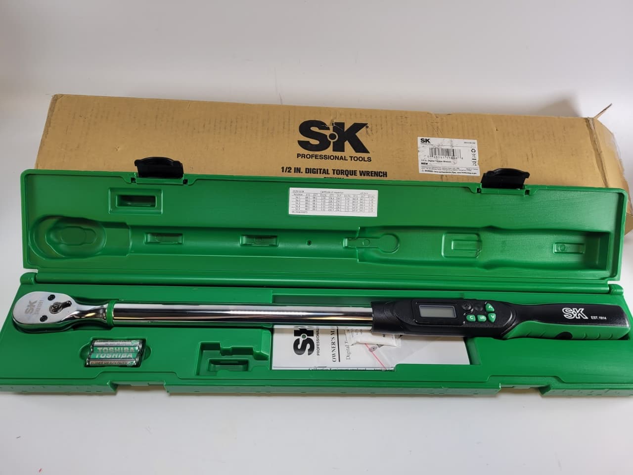 SK Professional Tools SK01091A 1/2" Drive Digital Torque Wrench
