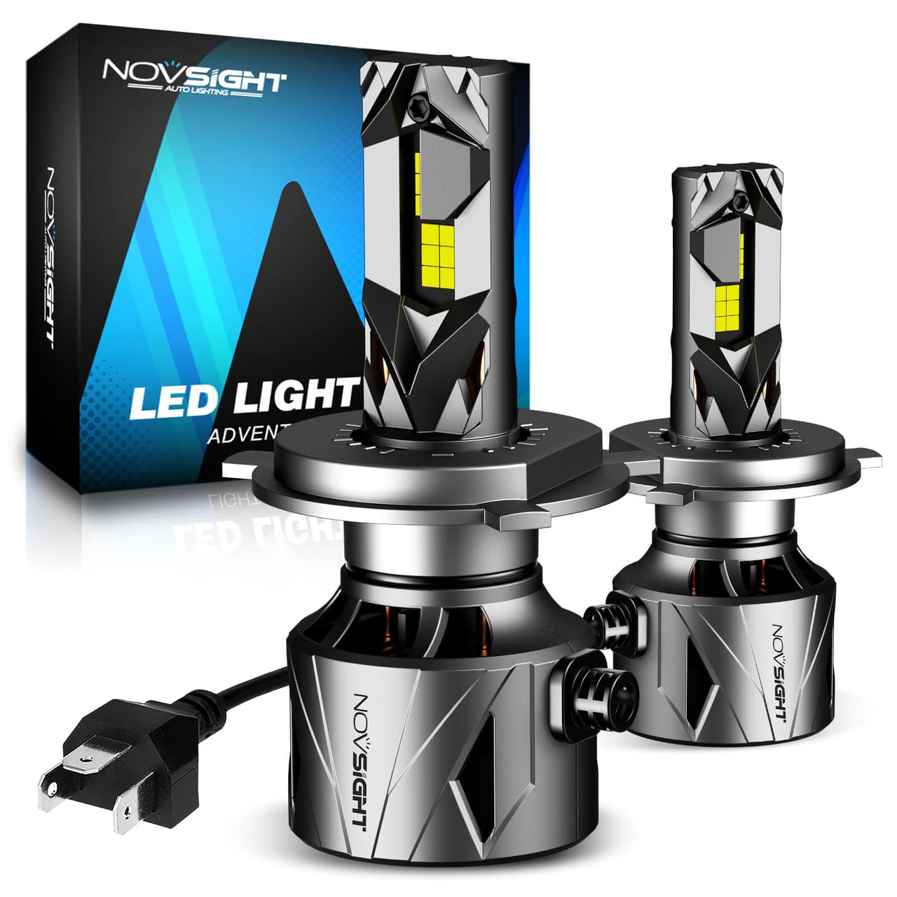 2x 9003 H4 LED Headlight Bulbs Kit 240W 60000LM High/Low Beam Super Bright White